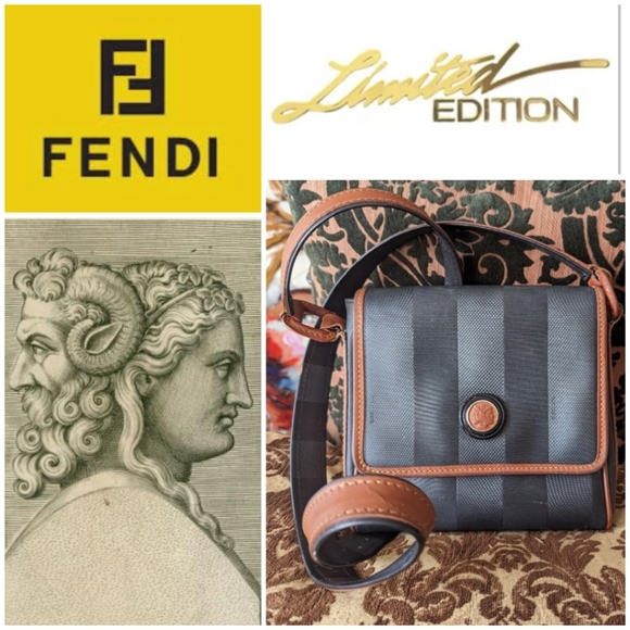 Fendi Handbags - 🛑TRADED🛑 1980s💯💎FENDI JANUS💎✨💎VINTAGE PEQUIN CROSSBODY BAG